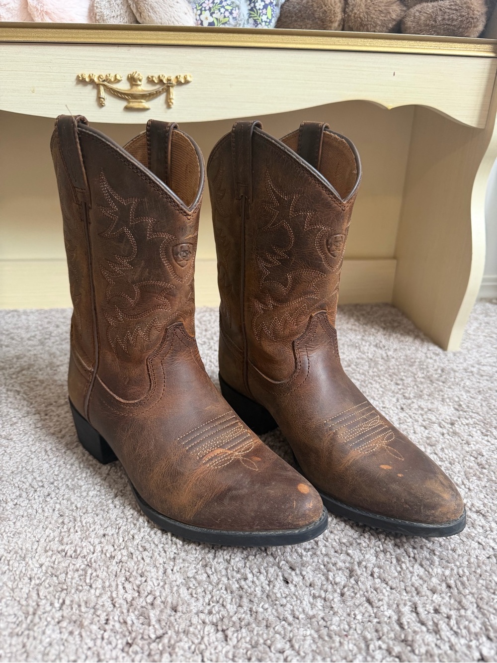 Ariat Cowboy Boots Women’s 5 /Big kids 3 K vintage cowgirl boho western